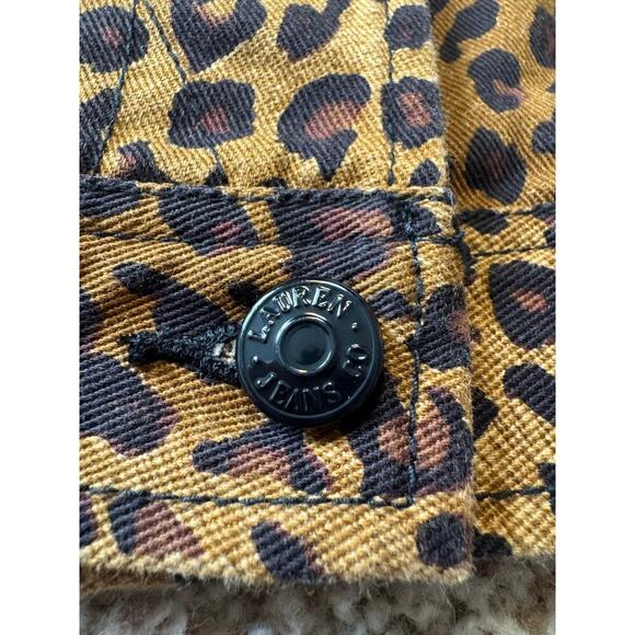 LAUREN JEANS CO, RALPH LAUREN Leopard/Cheetah Print Demin/Jean jacket, women's M - Picture 8 of 9